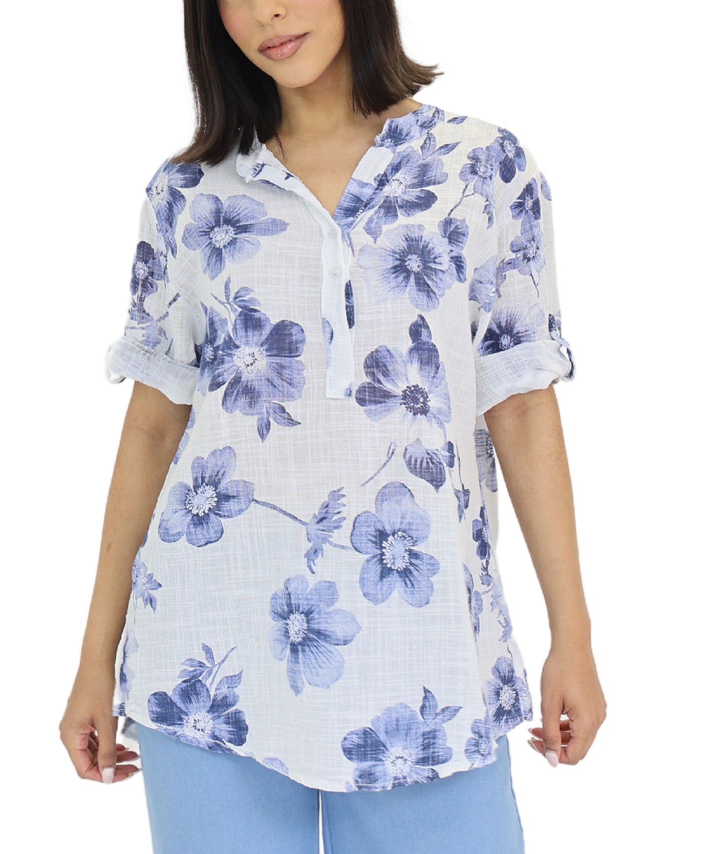 Floral Print Top view 1