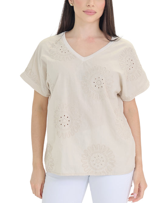 Top w/ Embroidered Detail view 