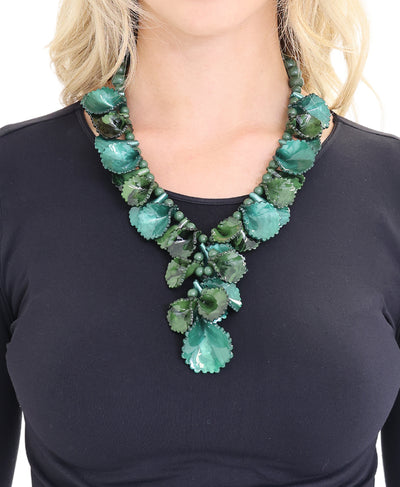 Resin Beaded Statement Necklace image 1