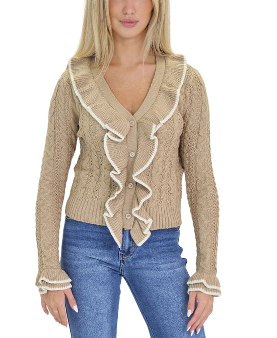 Cardigan w/ Ruffles view 