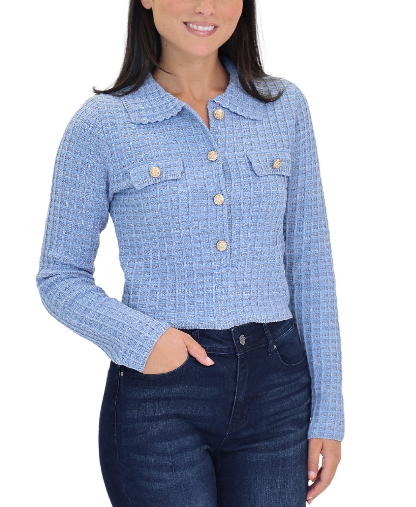 Waffle Knit Cardigan view 1