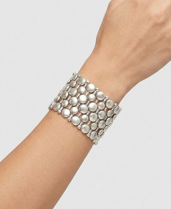 
Statement Elastic Bracelet in SILVER view 1