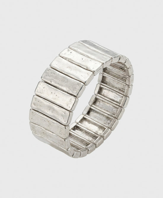 
Rectangle Elastic Bracelet in SILVER view 2