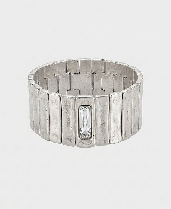 
Rectangle Elastic Bracelet in SILVER view 2