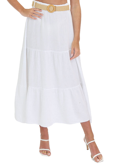 Cotton Maxi Skirt view 