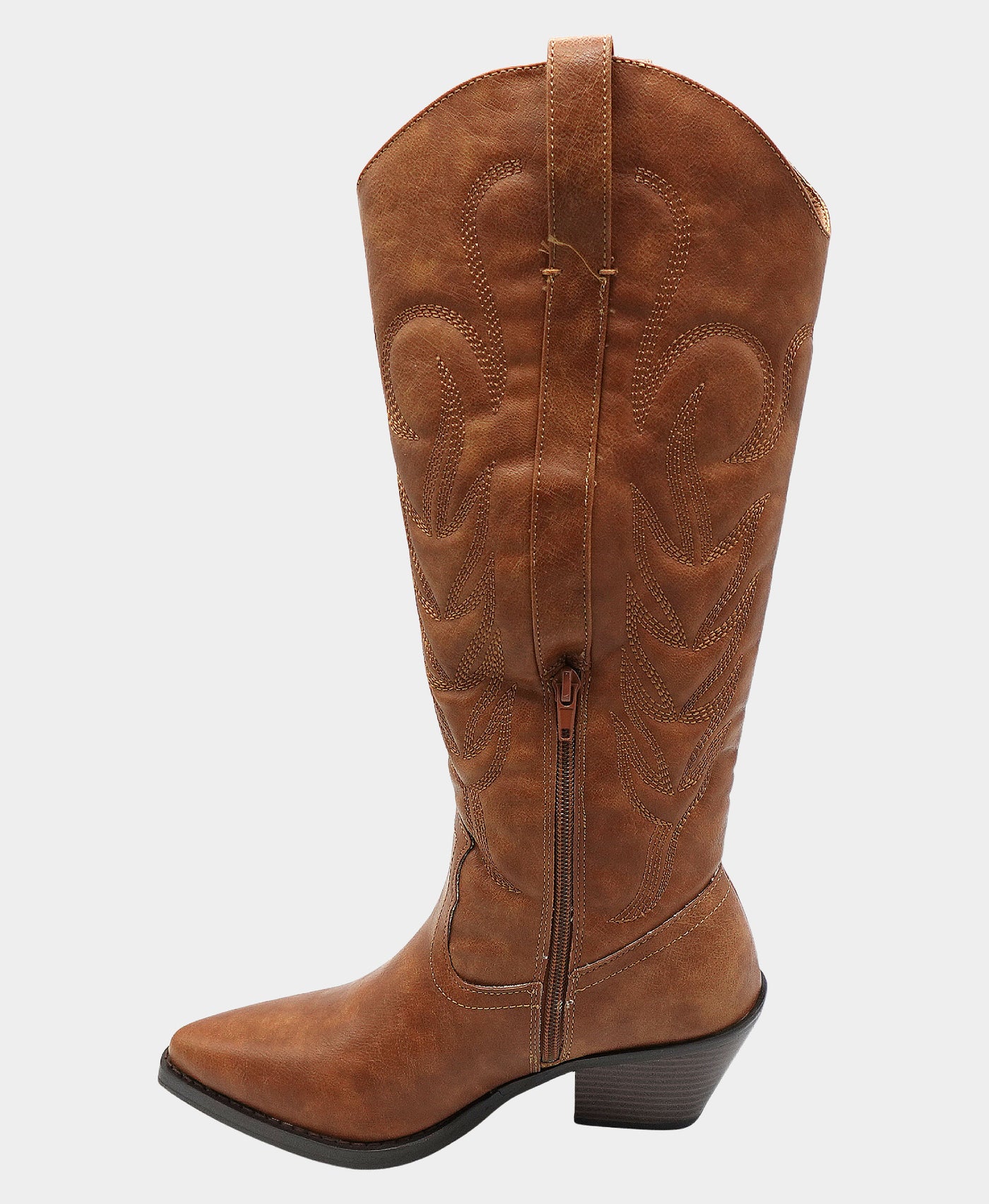 Faux Leather Western Boot view 2