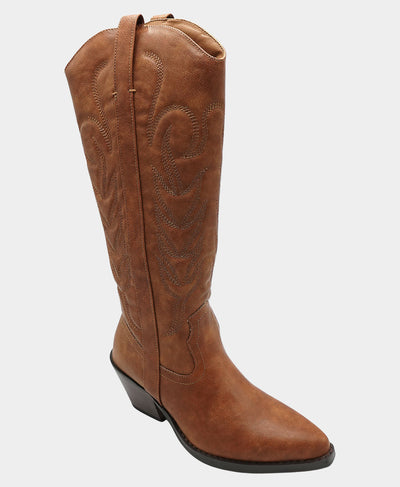 Faux Leather Western Boot image 1