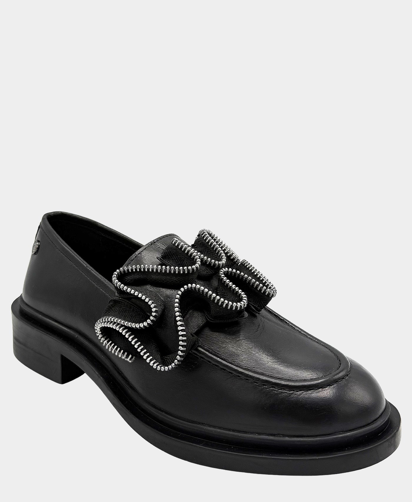Leather Ruffle Loafer view 1