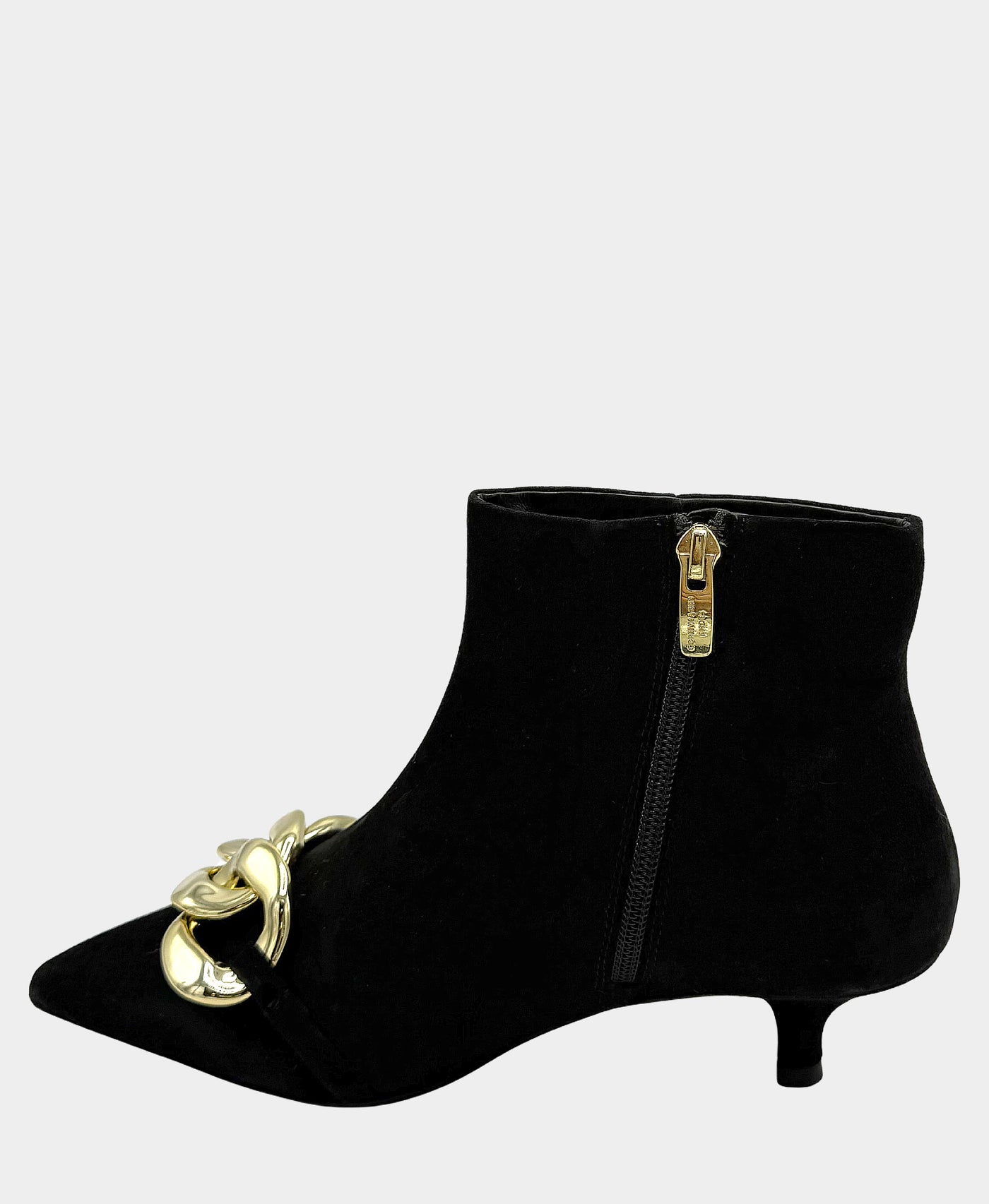 Suede Bootie w/ Chain Detail view 2