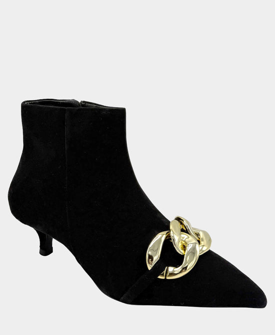 Suede Bootie w/ Chain Detail view 