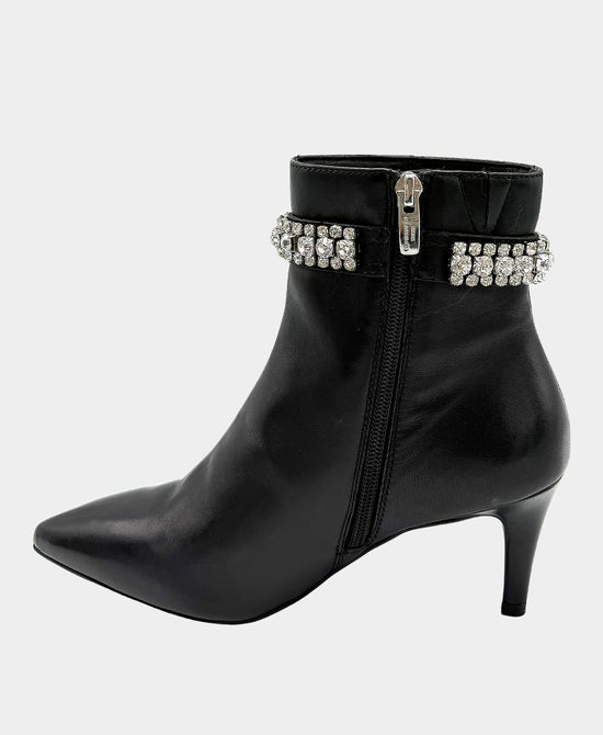 Leather Bootie Crystal Detail view 