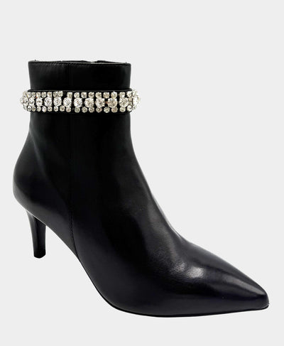 Leather Bootie Crystal Detail image 1