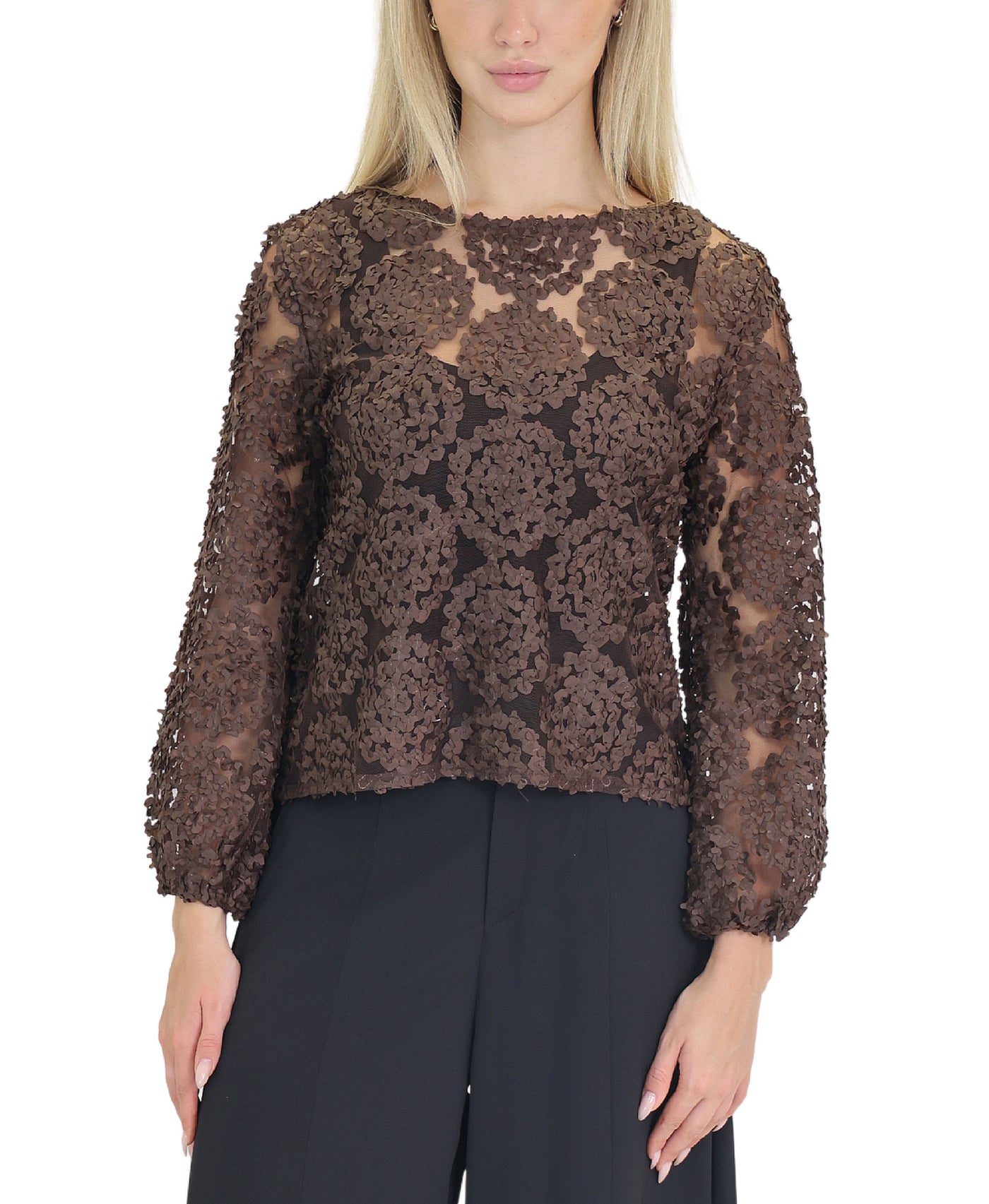 Mesh Top w/ Petals view 1