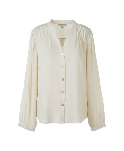 Solid Blouse w/ Ruching Detail image 2
