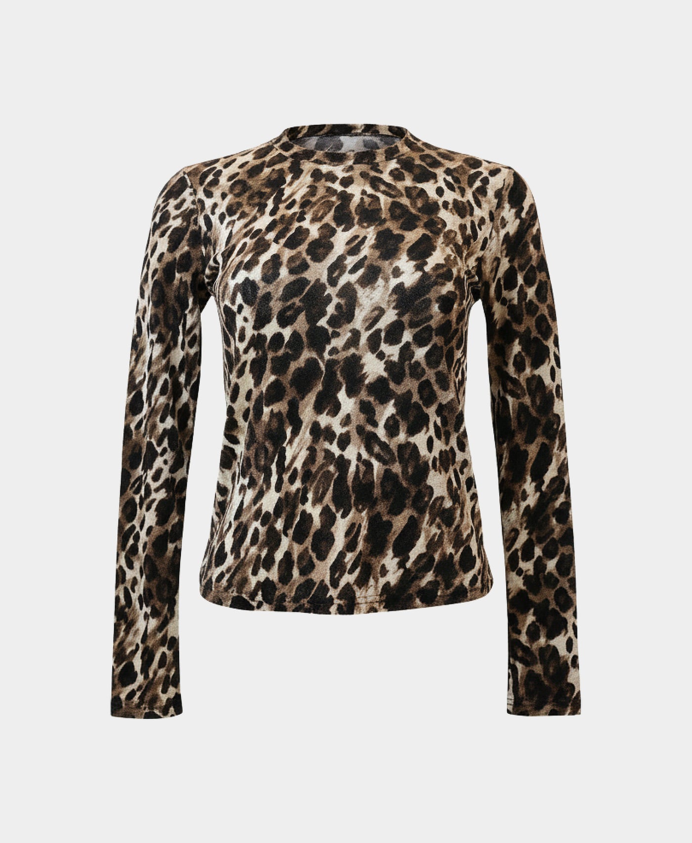 Velvet Leopard Print Top view 2