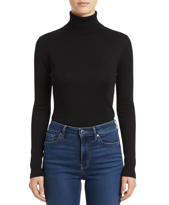Turtleneck Sweater w/ Shimmer view 