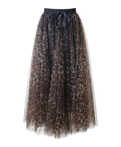 Animal Print Mesh Skirt image 2