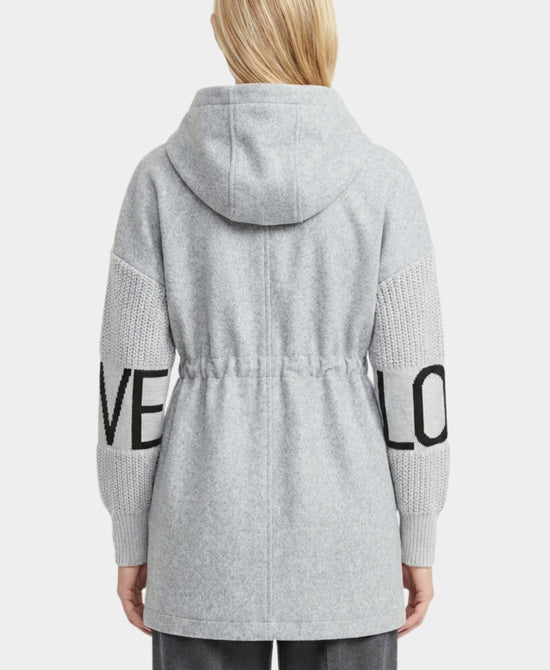 "Love" Sweater Parka Jacket view 2