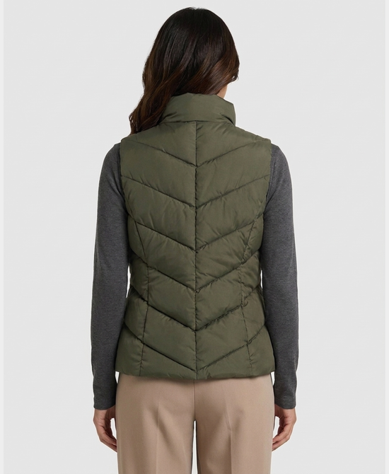 
Puffer Vest in OLIVE view 2