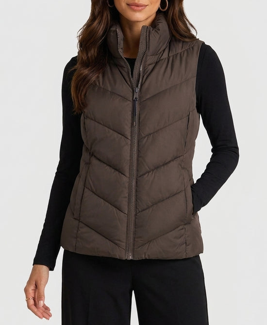 
Puffer Vest in CHOCOLATE view 1