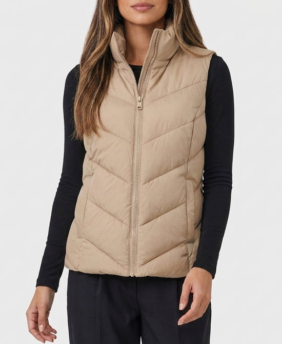 
Puffer Vest in BEIGE view 1