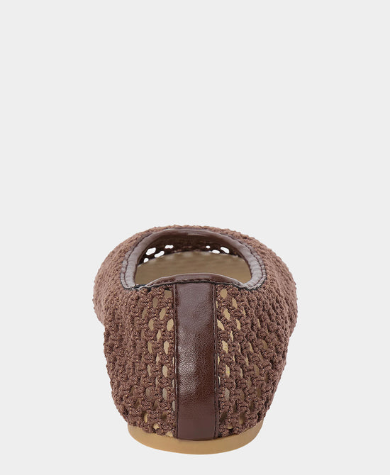 
Woven Ballet Flat in CHOCOLATE view 2