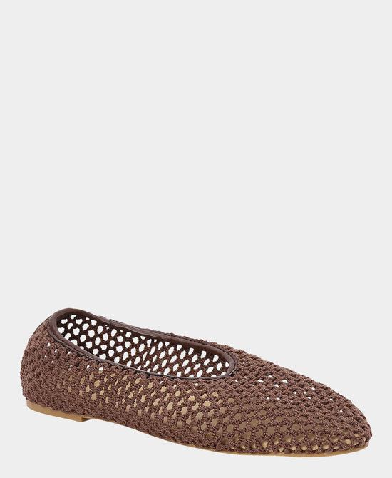 
Woven Ballet Flat in CHOCOLATE view 1