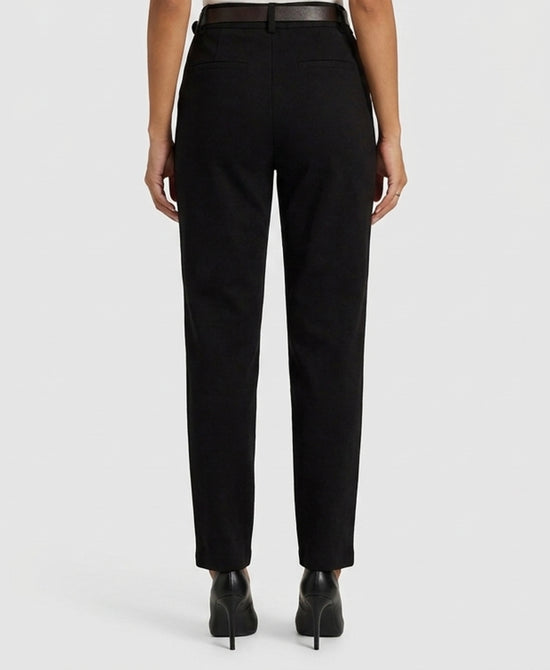 
Faux Suede Military Pants in BLACK view 2