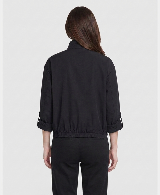 
Jacket w/ Roll Tab Sleeves in BLACK view 2