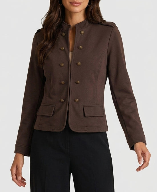 
Military Jacket in BROWN view 1