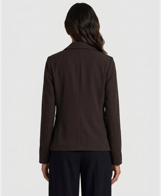 
Blazer w/ Side Pleating Detail in BROWN view 2