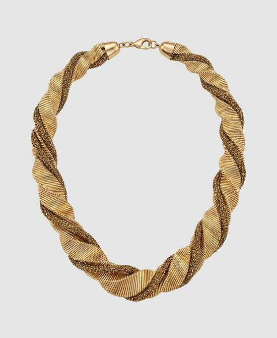 
Statement Crystal Necklace in GOLD view 2