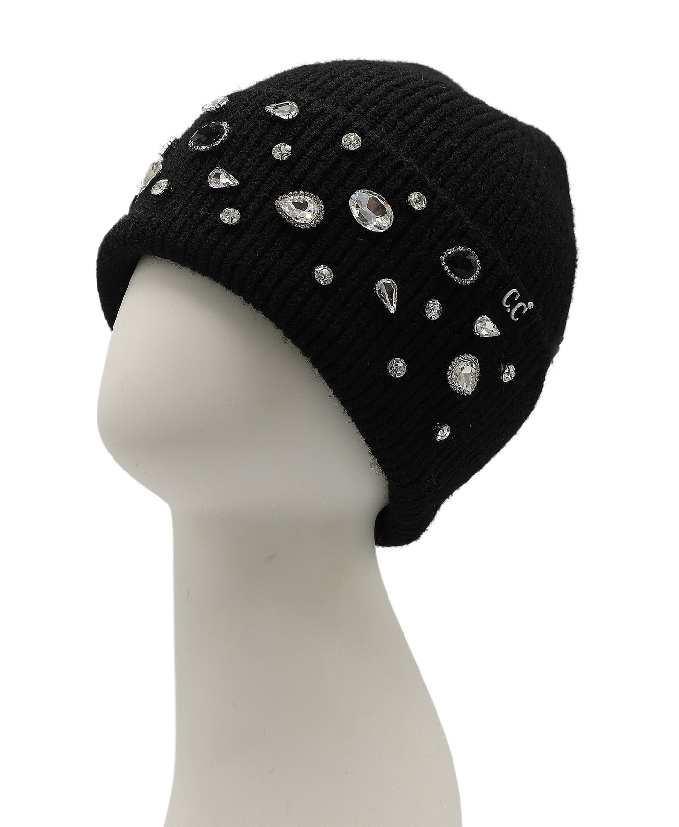 Knit Hat w/ Rhinestones view 1