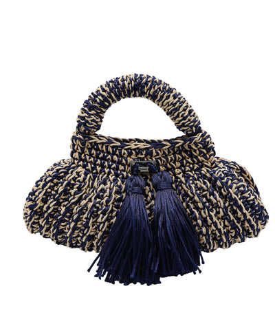 Mini Crochet Clutch/Crossbody Bag w/ Tassels image 1