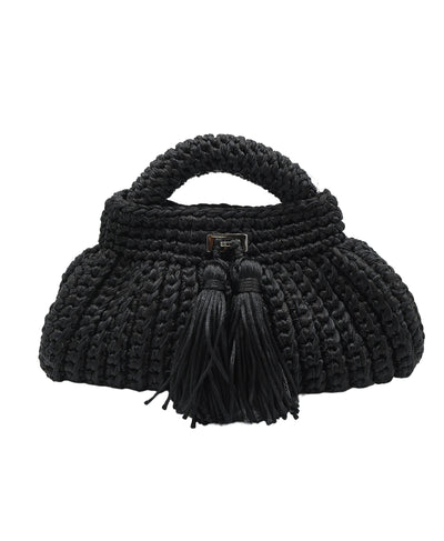 Mini Crochet Clutch/Crossbody Bag w/ Tassels image 1