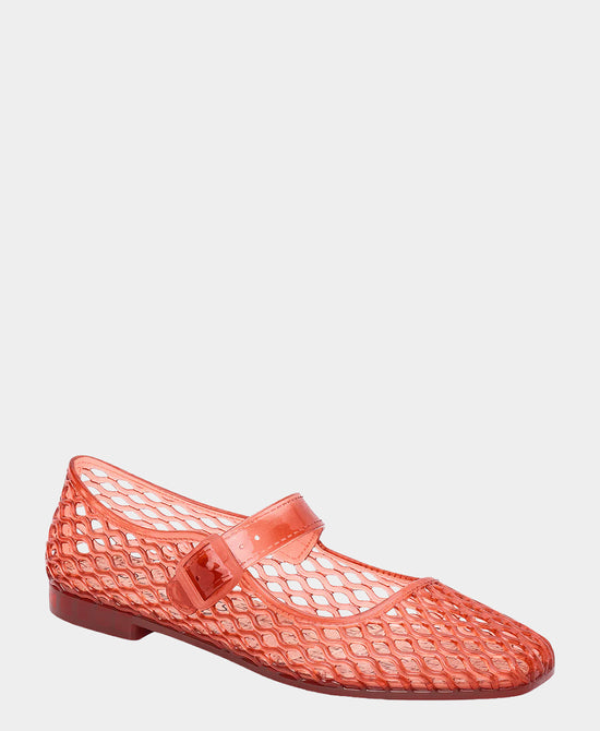 
Jelly Mary Jane Flat in RED/ORANGE view 1
