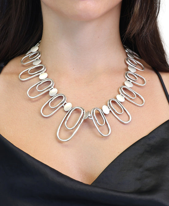 Statement Paperclip Necklace view 