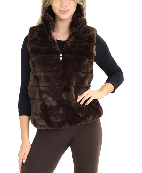 Faux Fur Vest view 