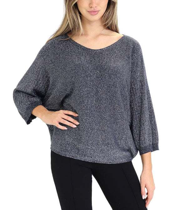 Shimmer Knit Top view 