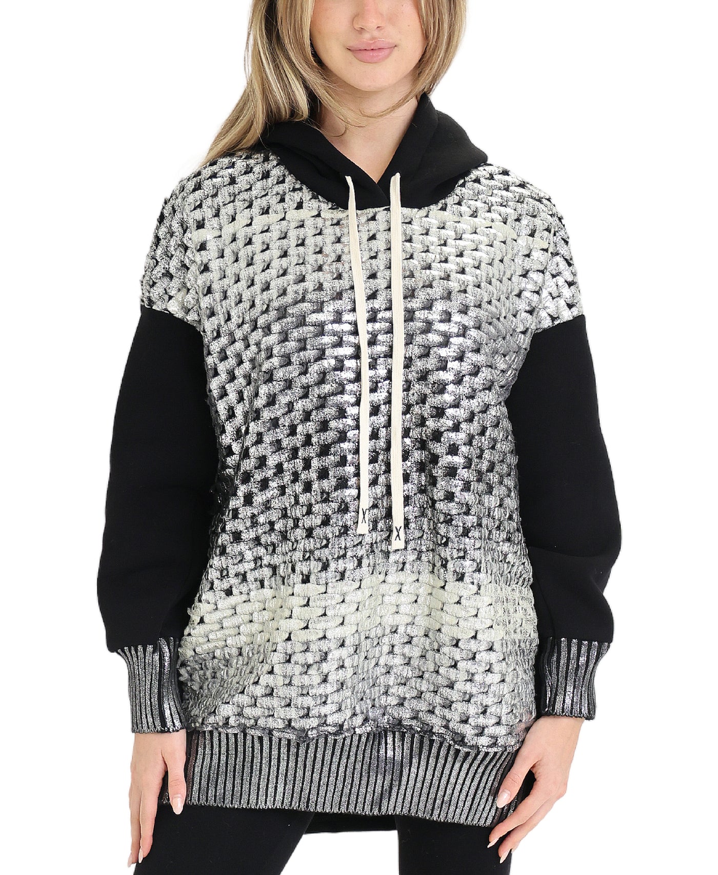 Hoodie w/ Silver Foil view 1