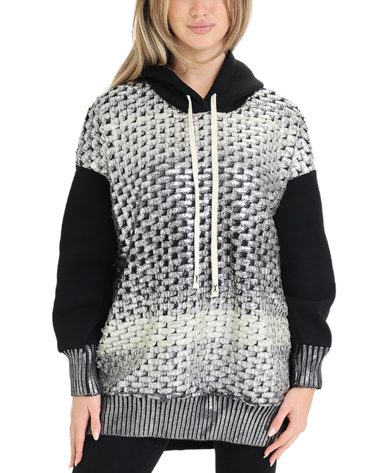 Hoodie w/ Silver Foil view 