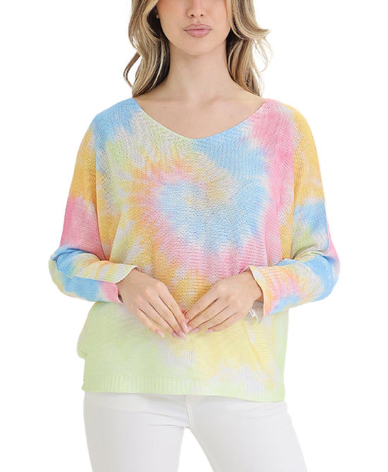 Tie Dye Print Knit Top view 