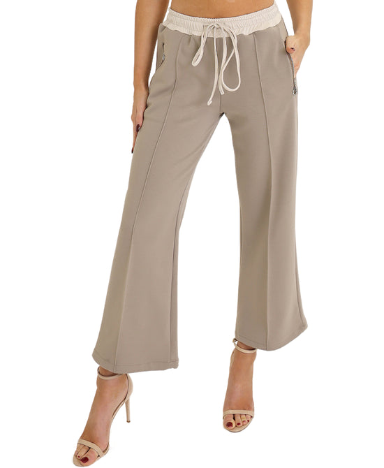 Contrast Trim Pants view 