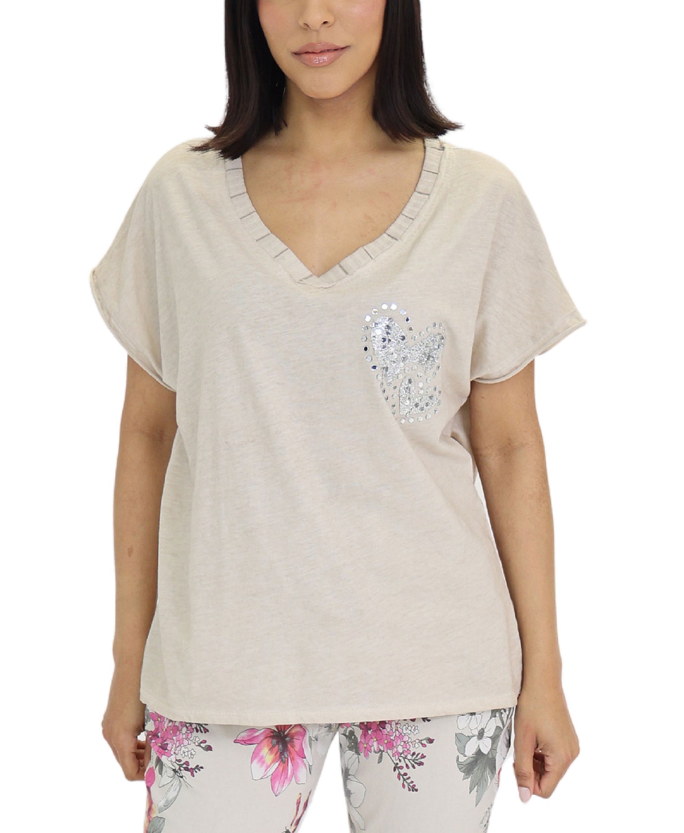 Top w/ Sequin Hearts view 1