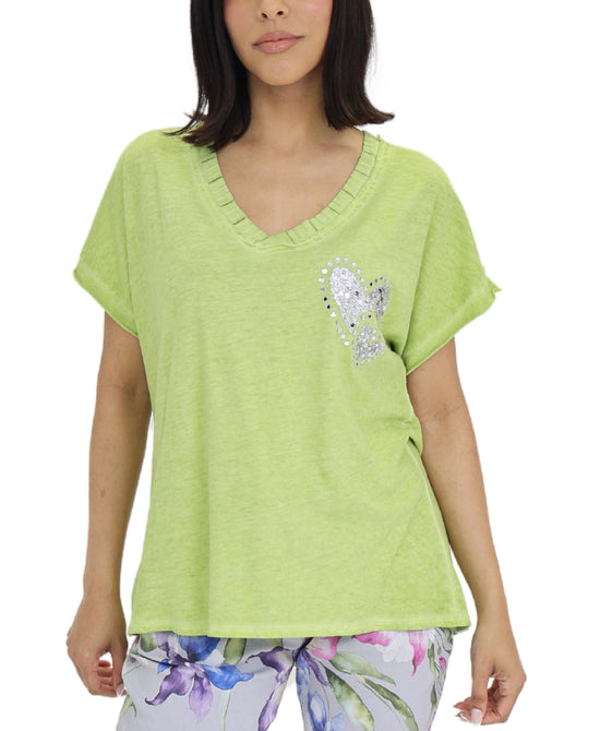 Top w/ Sequin Hearts view 
