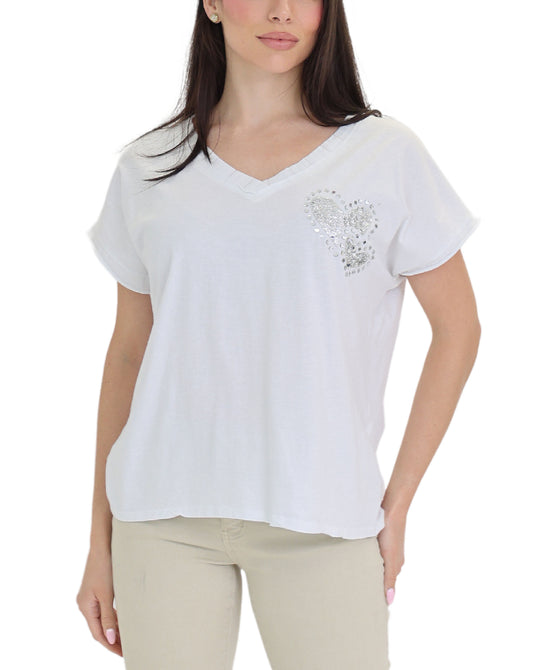 Top w/ Sequin Hearts view 