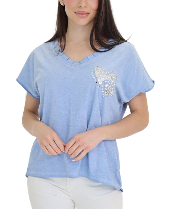 Top w/ Sequin Hearts view 