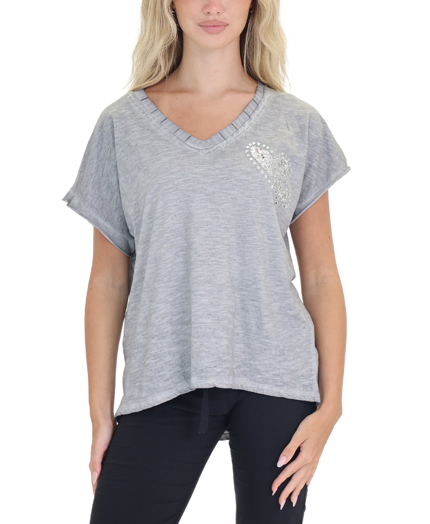 Top w/ Sequin Hearts view 1
