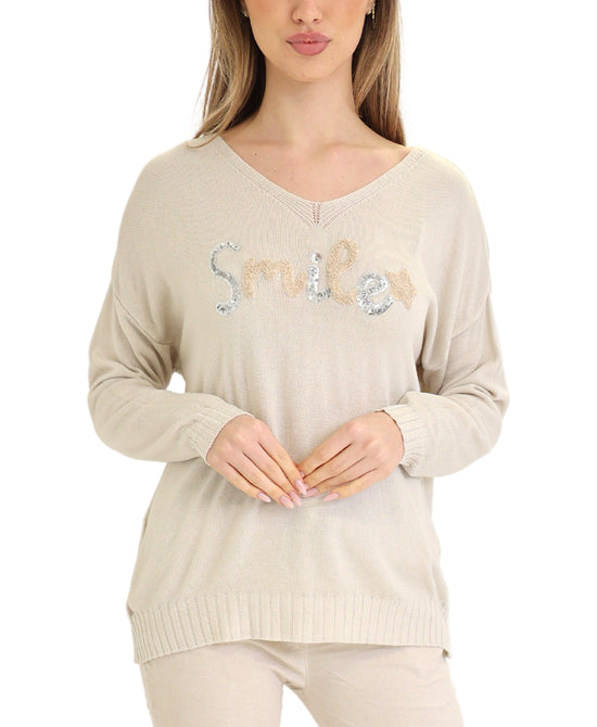 "Smile" Knit Top view 