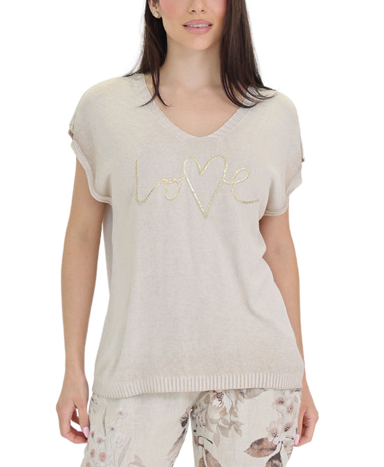 "Love" Knit Top view 